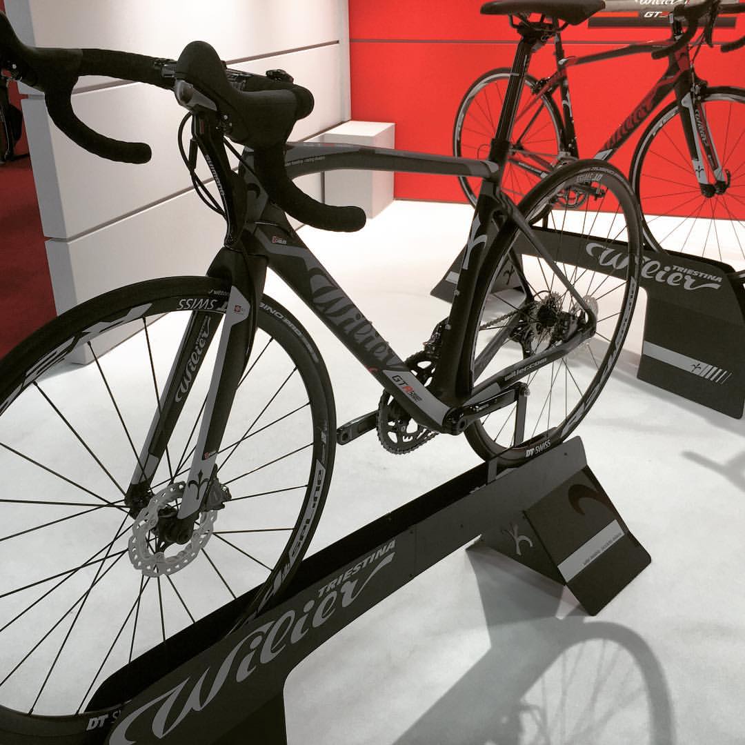 bicycle on display in indoor bike showroom area