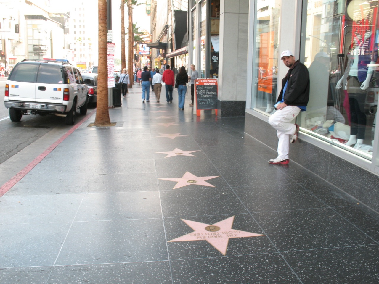 the hollywood walk of fame star is seen on this street