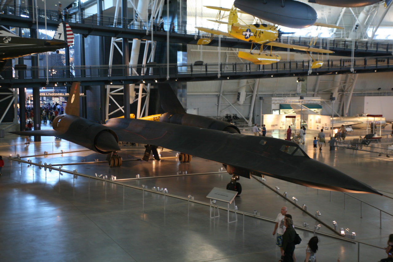 a jet in a museum sitting on display