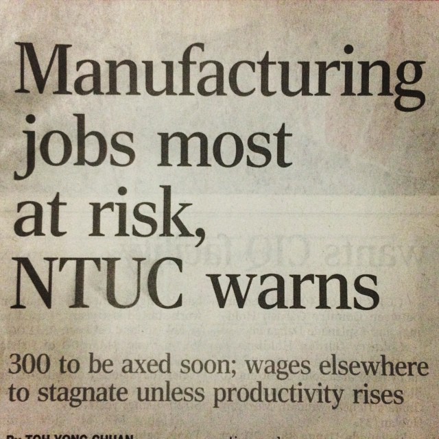 there are some newspapers about manufacturing jobs