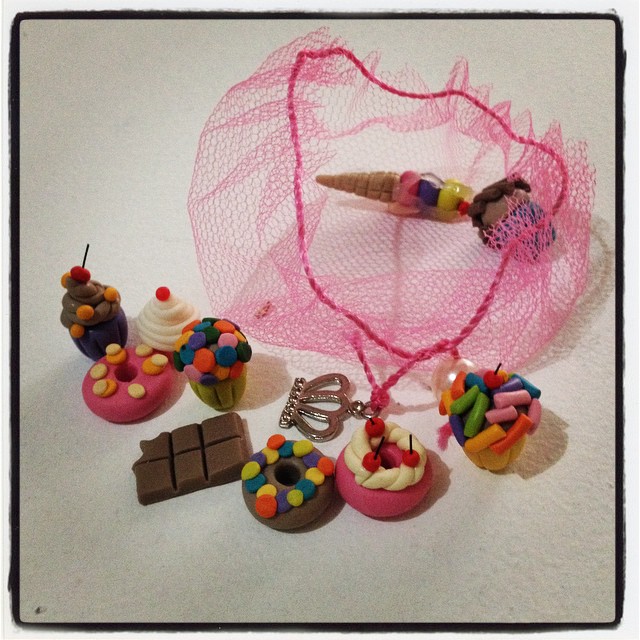 a group of toys and candy on a table