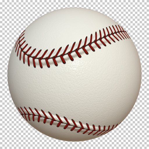 a white baseball with red stitching on it
