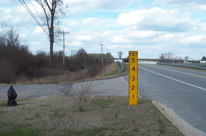 the sign shows where the road ends