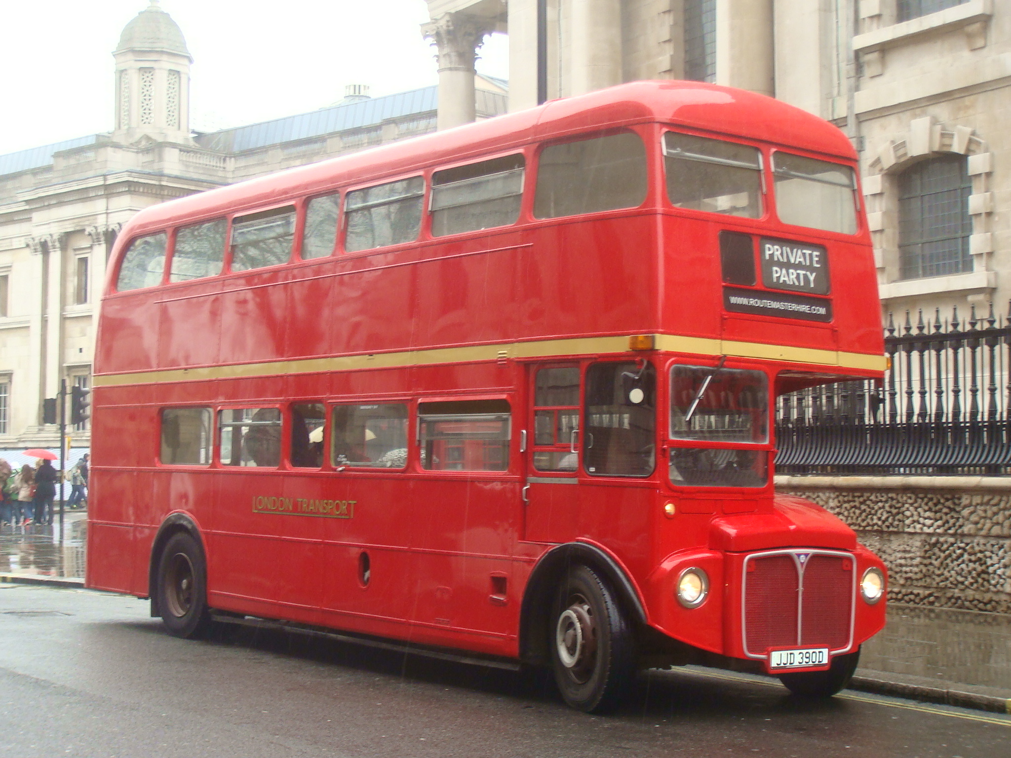 a double decker bus is shown in london