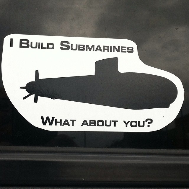 a car sticker that is on the side of a vehicle