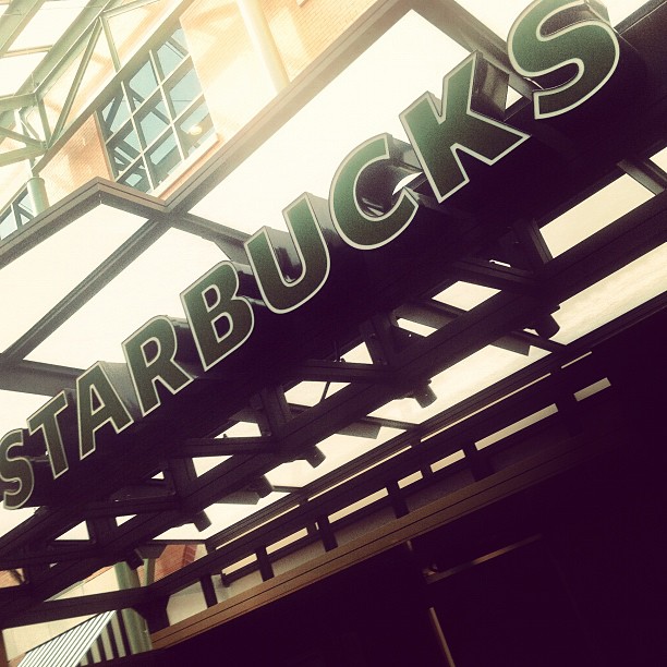 there are some letters that read starbucks starbucks's