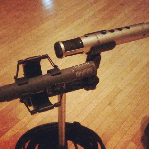 a close up view of a gun with the scope on it