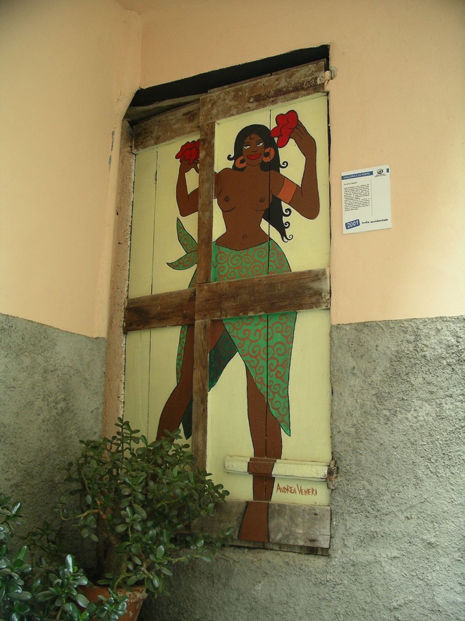 a painted mural on the side of a building