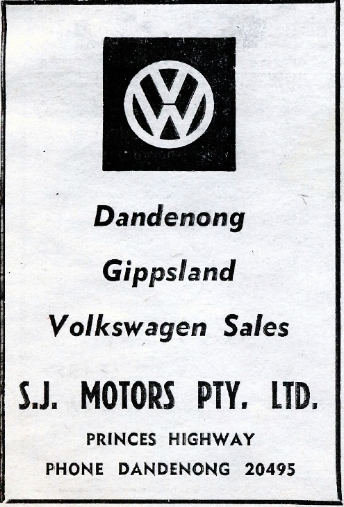 an advertit for a volkswagen dealers in german