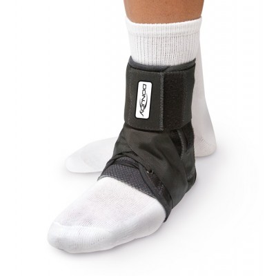 a pair of ankle support with straps