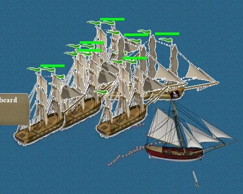 an interactive pirate game is set up for the iphone