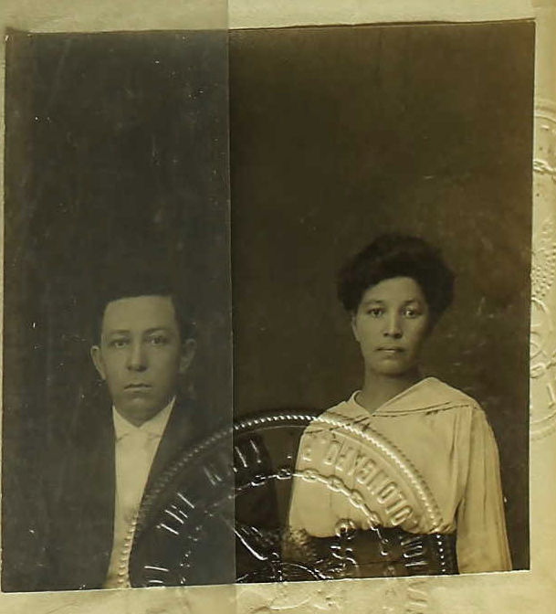 a couple in a split po from a portrait