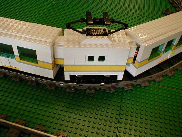 the lego train is built out of lego bricks