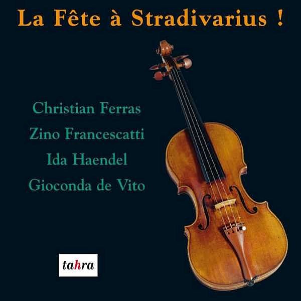 a cello on a black background with the words la fete a stradvanius