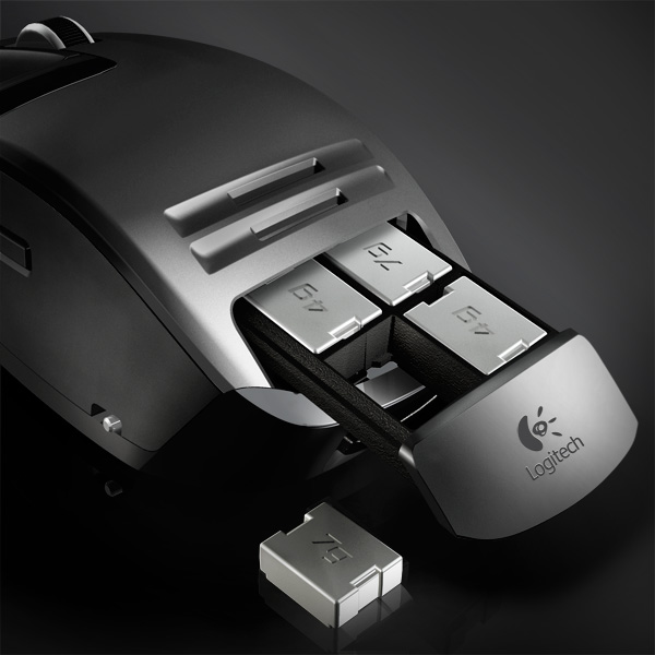 the large, sleek mouse has four keyboards and two extra pedals