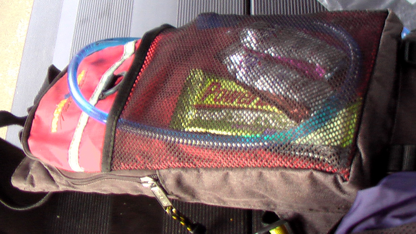 a close - up of a back pack in a carry on bag