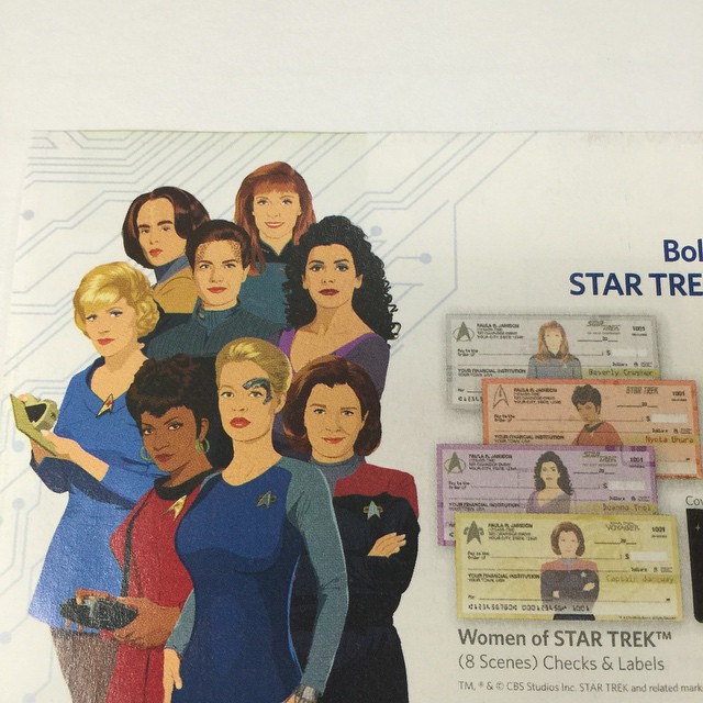 the women of star trek poster is showing the id number