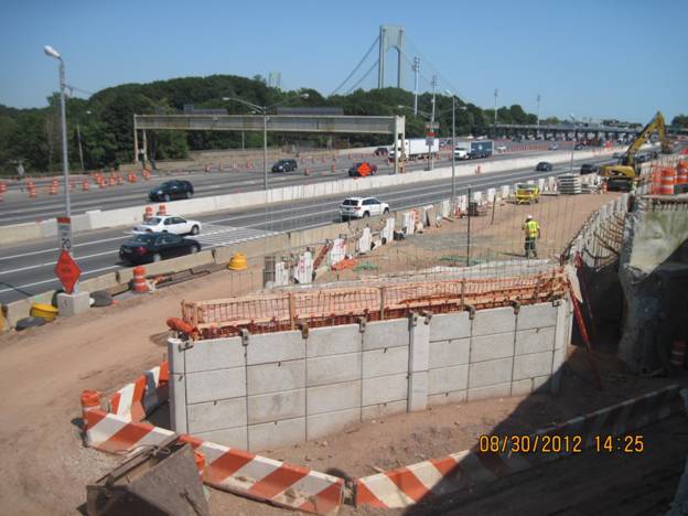 a construction project being complete on a highway near interstate