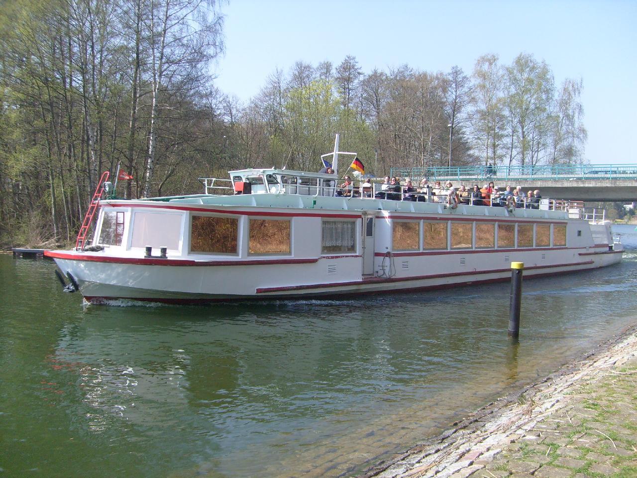 the boat is filled with people on board