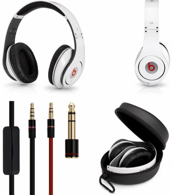 various types of headphones and other accessories