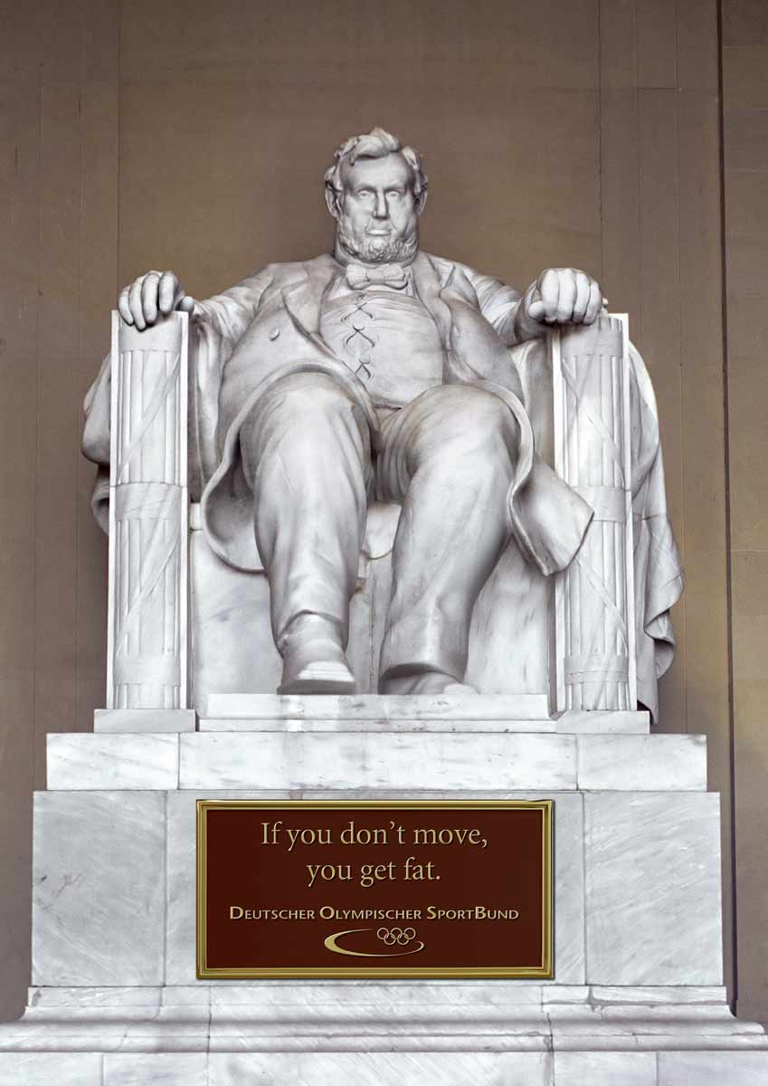 a white marble statue with a quote on it