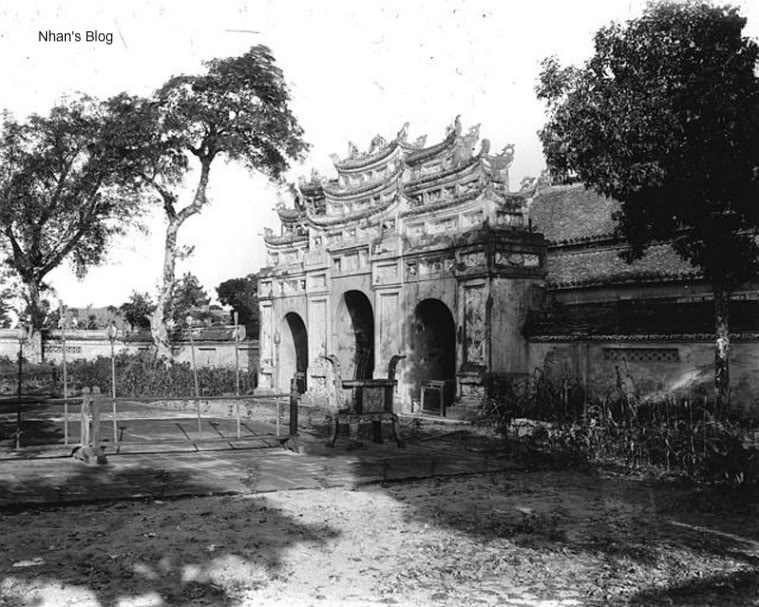 an old po of the front entrance to an asian structure