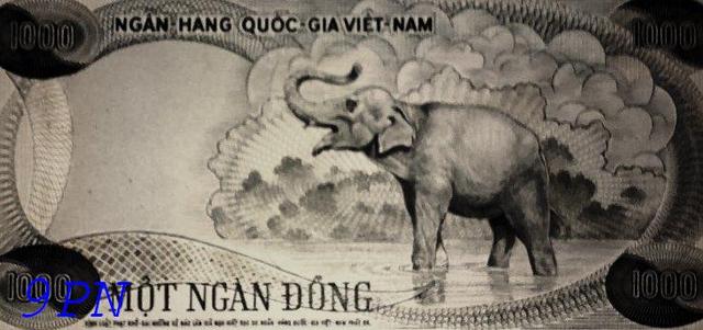 the elephant on the ten dong dong bank note