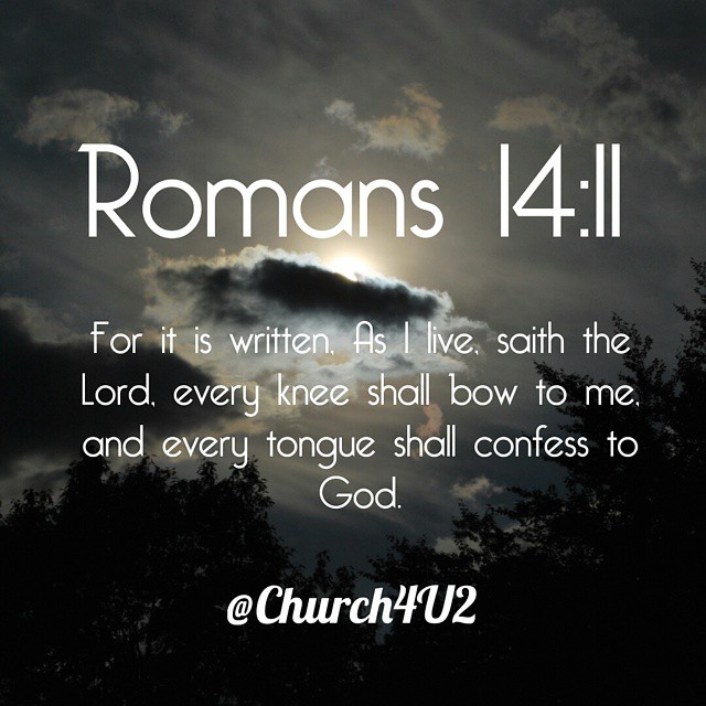 the words romans 4 12 on dark clouds and sun