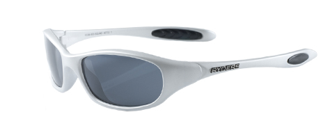the polar sunglasses with logo on them are white