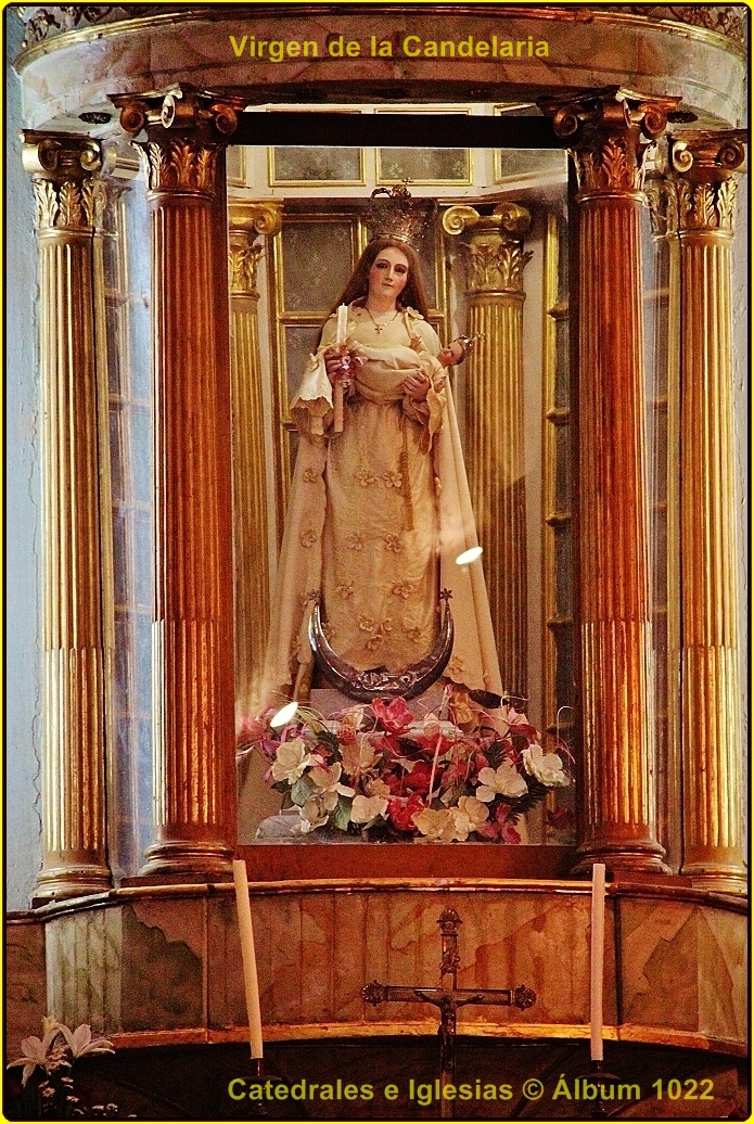 a statue of the immaculate mary magdalene in a temple