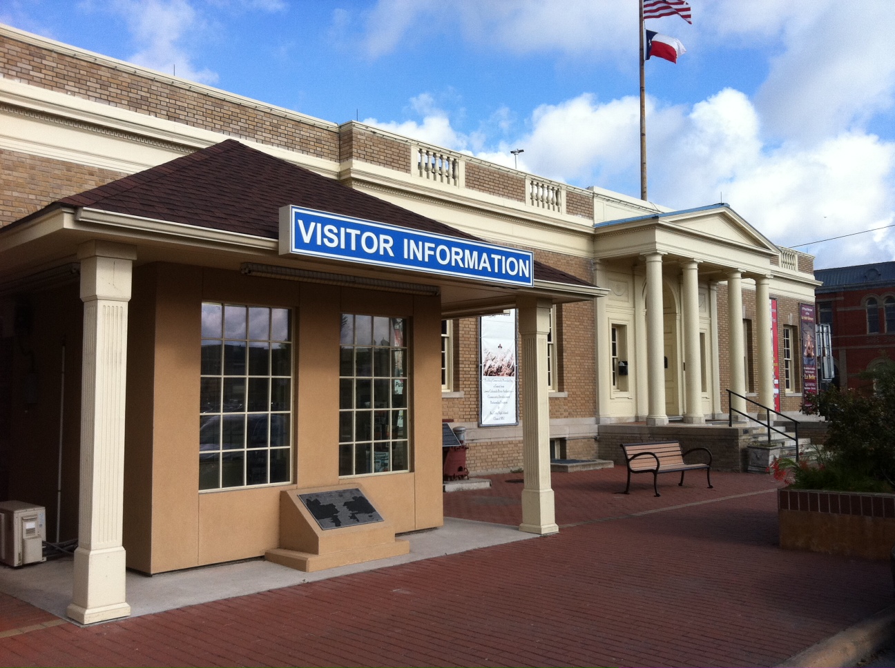 a very small visitor information building