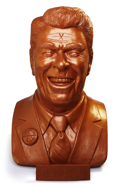 the large statue of president ronald reagan was created for a campaign