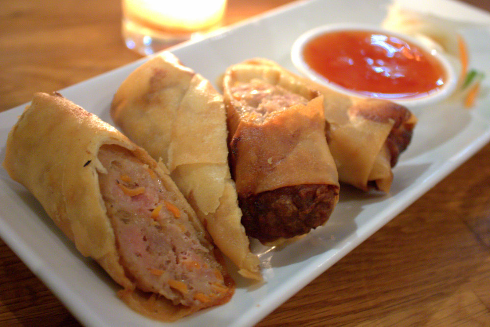 a close up of some food on a plate