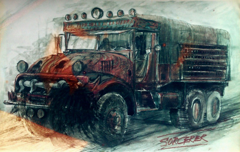 a drawing of an old fashioned, semi - trailer style vehicle
