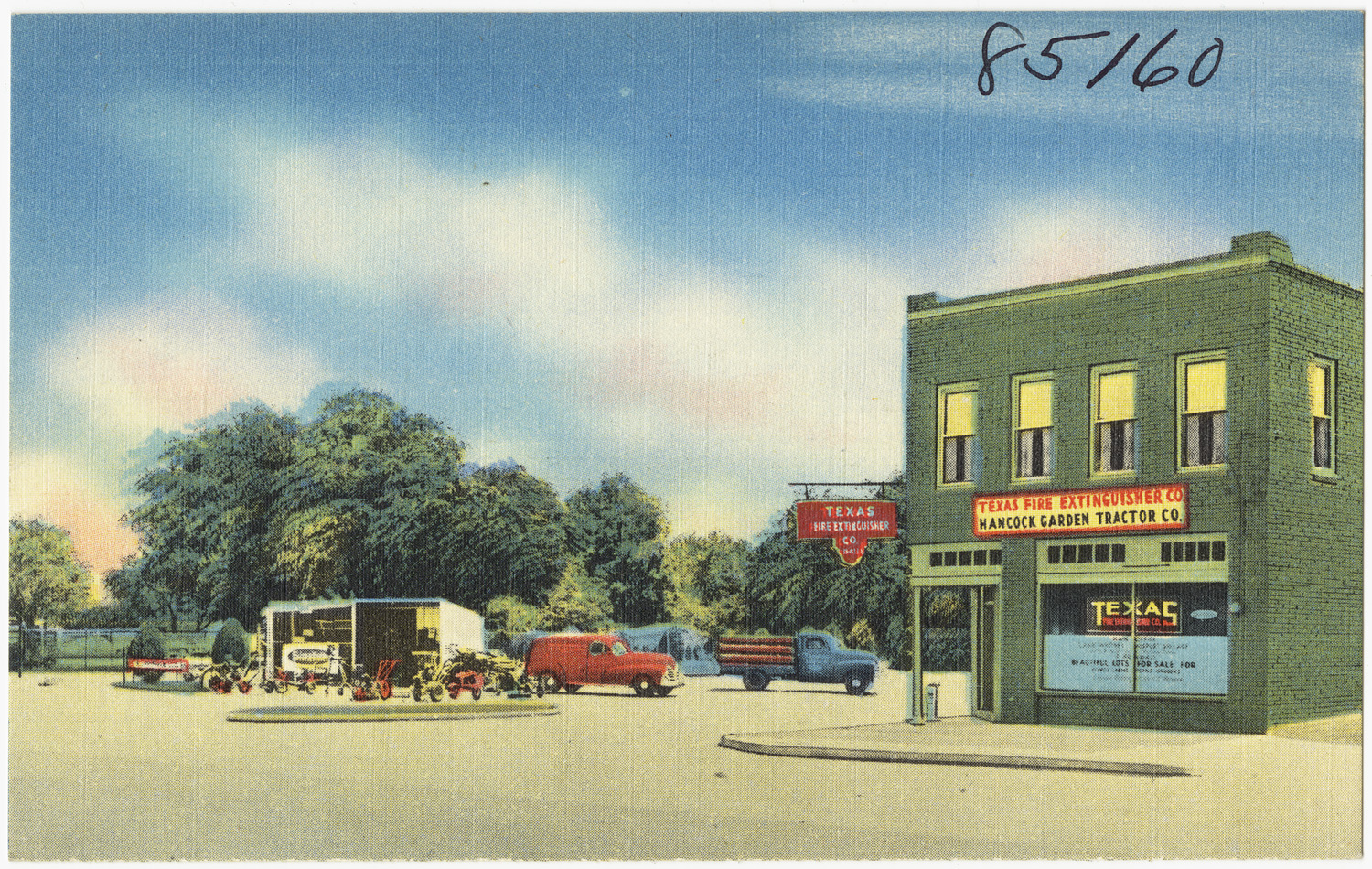 a postcard of the corner of main and folse