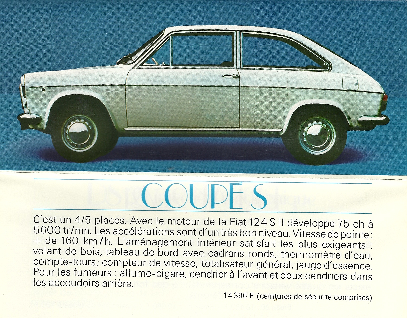 an old advertit for a car, showing the colors of it