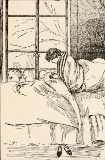 a drawing of an image of someone sleeping