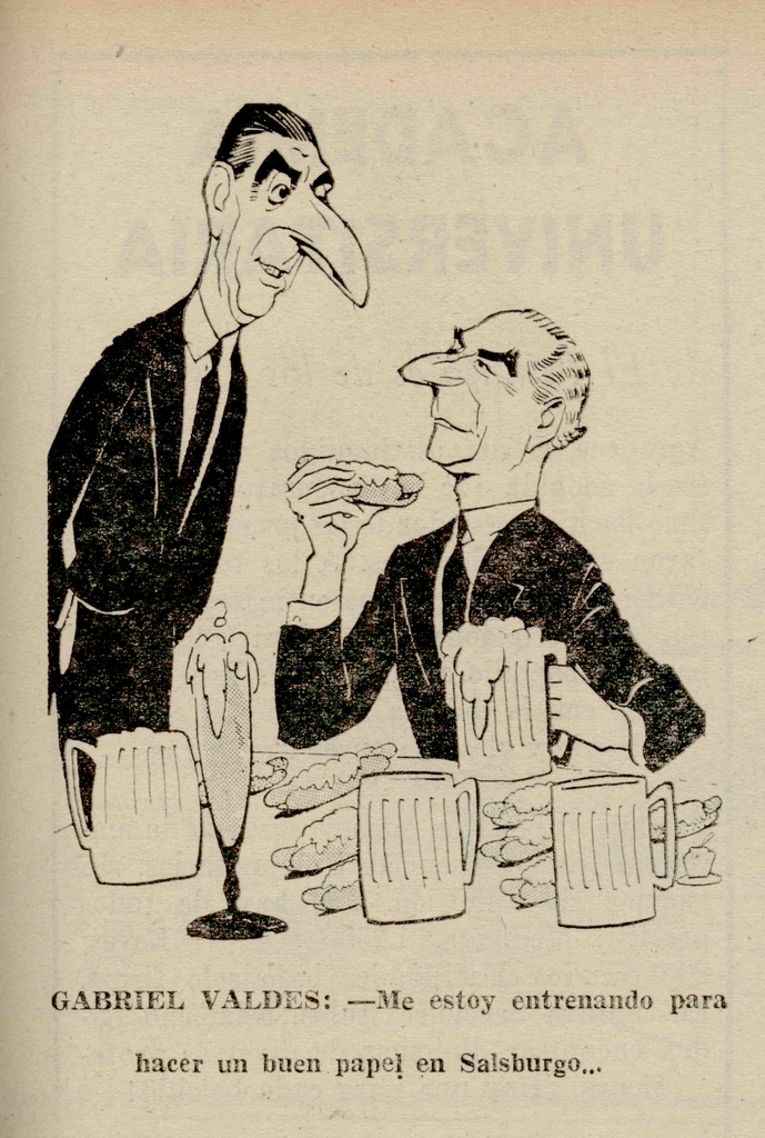 cartoon picture of a man having a conversation with another man