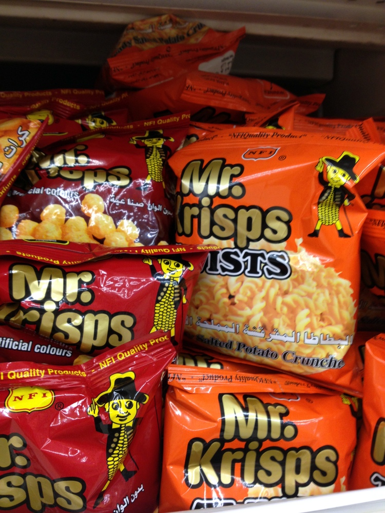 a pile of mr misps in a grocery store