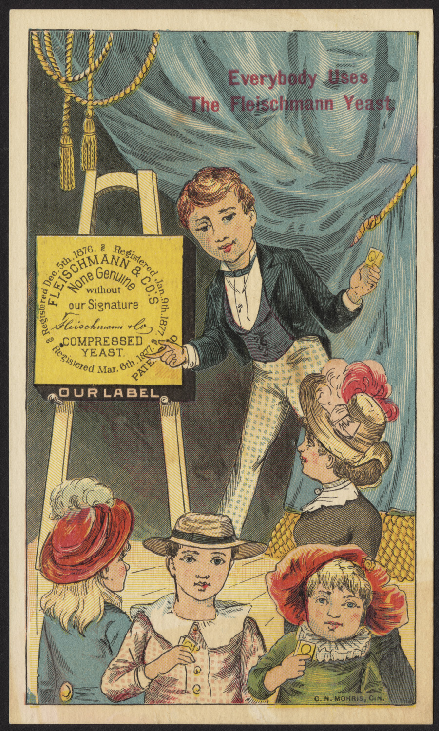 the poster features s dressed in victorian clothing