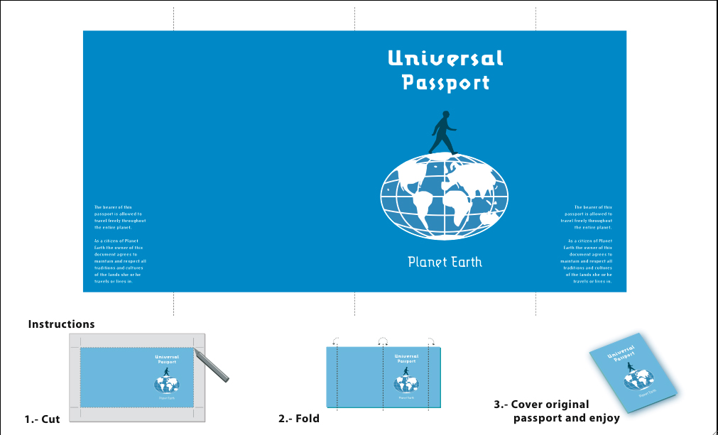 a travel brochure showing how to make a passport