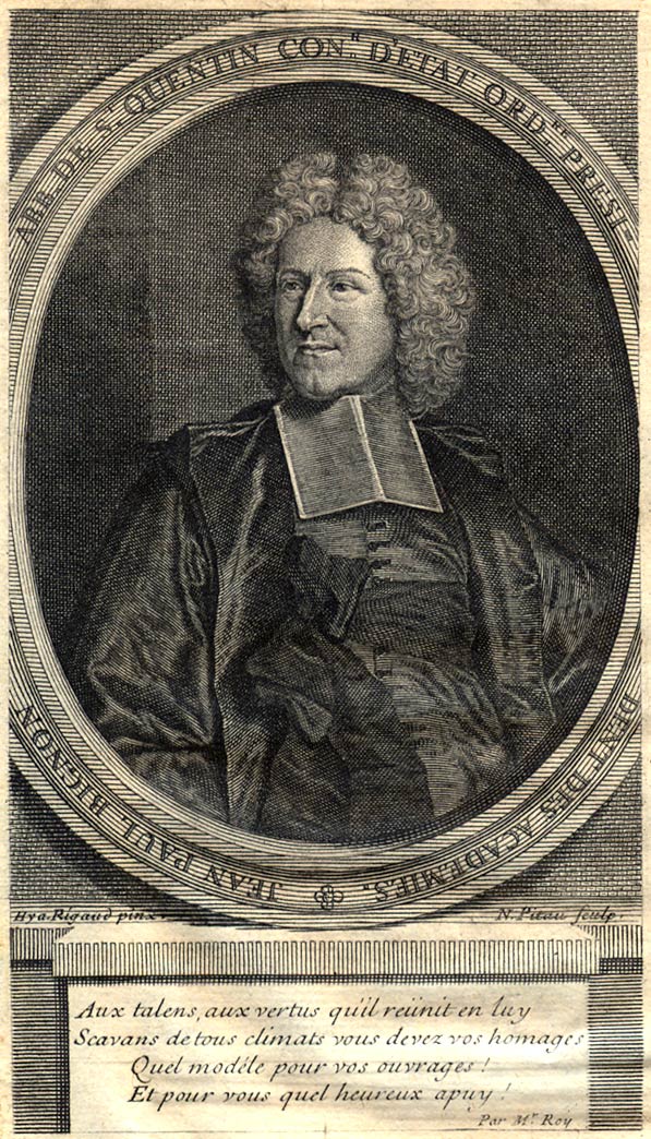an engraving portrait of a man in a dress