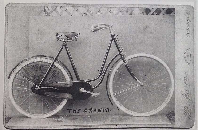 an old advertit for a bicycle with a bird on the back wheel