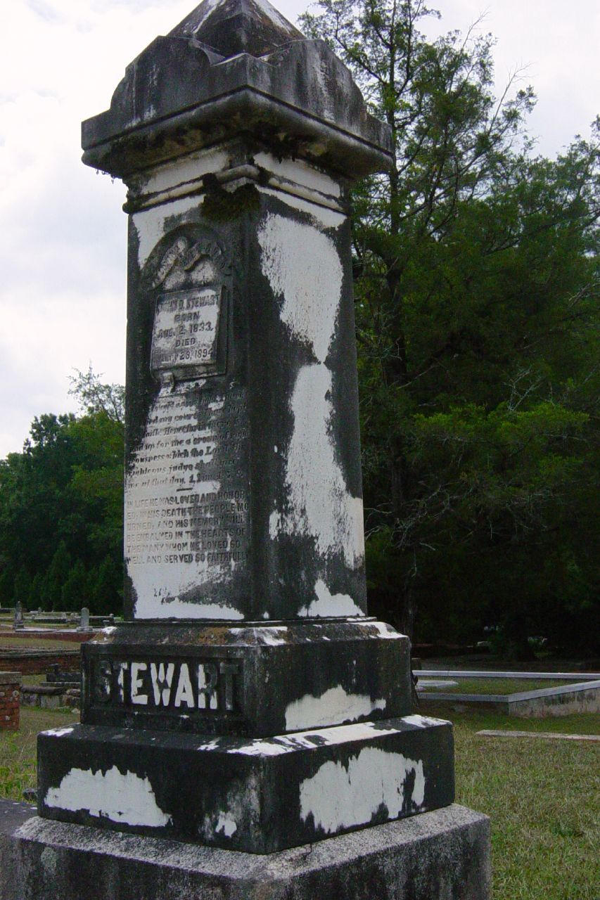 a cemetery has two heads and words painted on it
