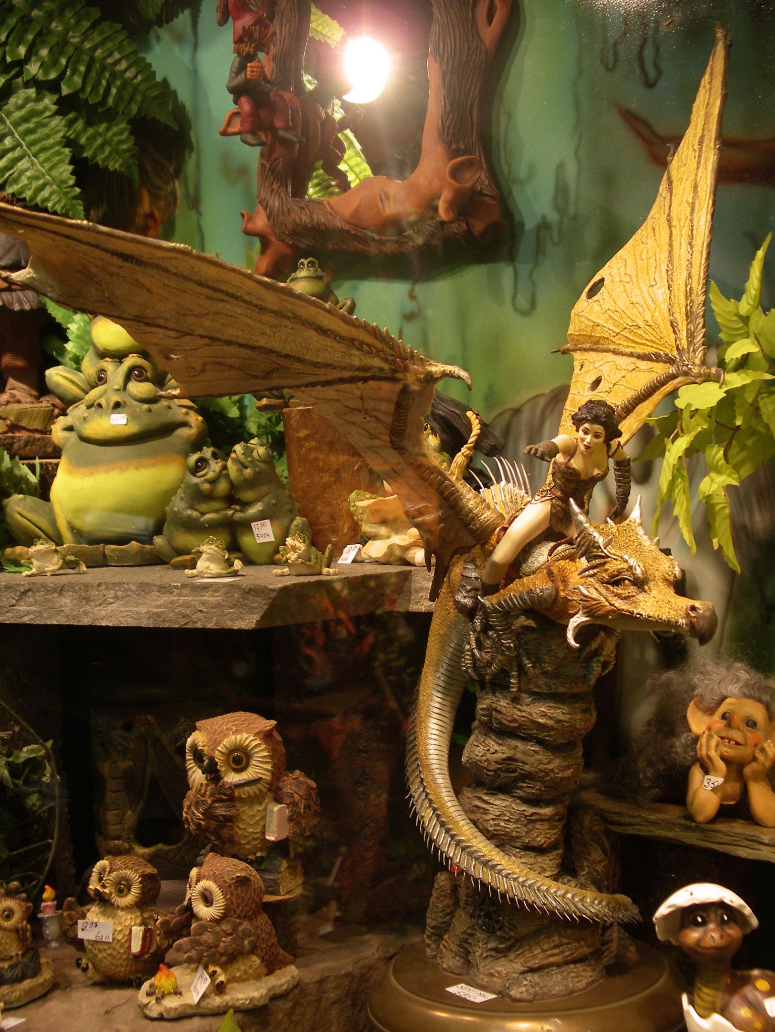 a fairy tale scene in yellow with toy figurines and figurines