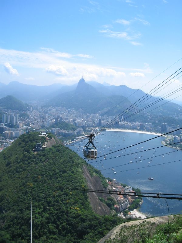 view of the town of phong thuong, vietnam from a cable car