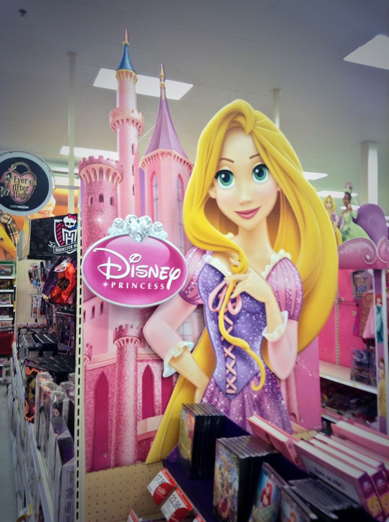 there is an image of a barbie doll at the store