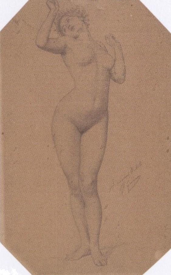a small sketch of a  woman by david mccreayer