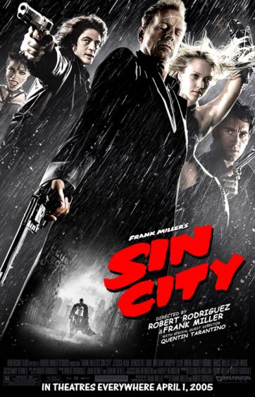 the poster for sin city starring two different actors