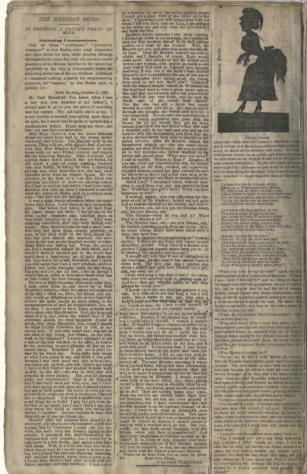an old newspaper with two images of people